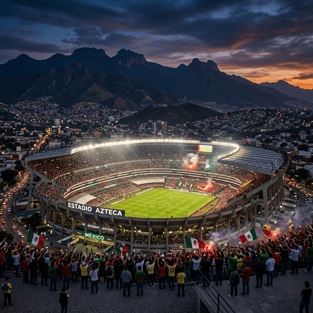 Group H team flags displayed on a World Cup 2026 pitch