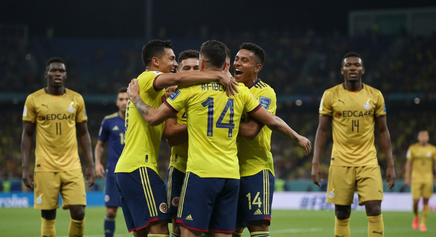 Colombia vs Ghana match report