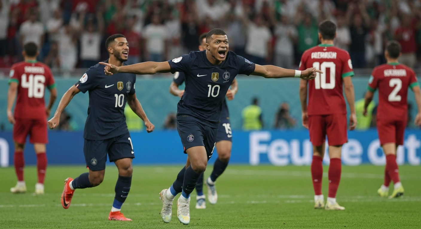 France vs Morocco match report